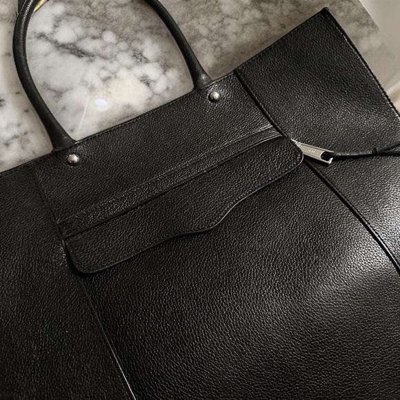 Rebecca Minkoff Large MAB Saffiano Leather Shoulder Purse Tote Bag - Picture 10 of 16